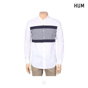 [HUM][HUM]남) 가슴 블럭 배색 셔츠(FHNSCSL103M)