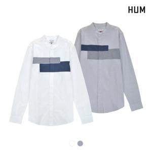 [HUM][HUM]남) 면100 스탠드카라 플란넬 셔츠(H175M204A)