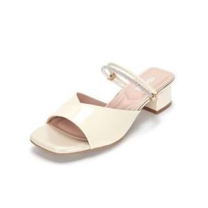 [무크]여성 드레스 뮬 샌들 아이보리 4cm 422510GQ
