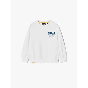 휠라키즈(FILA KIDS) (FK2POH1401X OWH) Travel club 캠핑 그래픽 맨투맨 아동티셔츠