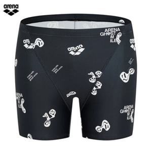 아레나 심플고스트 A5SM1MQ04 BLK (주머니백 증정) 남성 2부 실내수영복