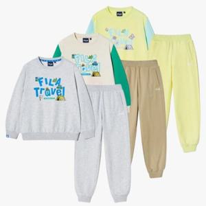 휠라키즈(FILA KIDS) (FK2FSH1402X) Travel club 그래픽 상하세트