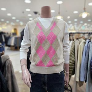 [BCBG]o 포커스 아가일 베스트 B5A1K505
