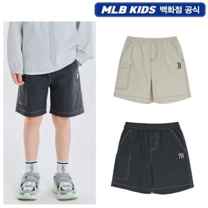 [MLB키즈]베이직 아웃도어 스티치 포인트 5부 팬츠 (7ASMB0553)