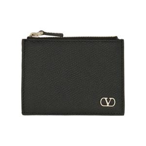 발렌티노 가라바니 남성 블랙 VLOGO SIGNATURE 동전 지갑 6Y2P0V14UAG_0NO