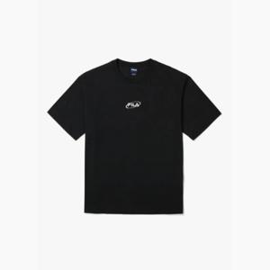 휠라반팔티 KQC FS2RSG2109X-BLK 면혼방 스몰로고 반팔티