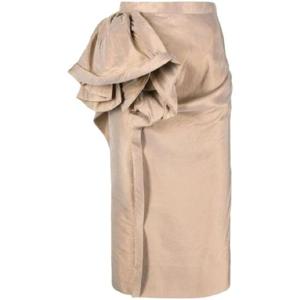 25 SS 메종마르지엘라 무아레 효과 러플 미디 스커트 S51ME0005S60450 TP432184042