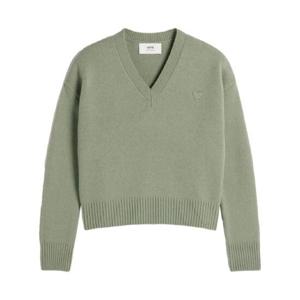 25 SS 아미 파리스 아미 드 꾀흐 울 캐시미어 혼방 스웨터 H24UKS244KN0028 TP432060720