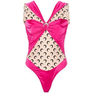 25 SS 마린세르 로고 장식 시스루 패널 바디수트 WTO393CJER0021 TP435782661