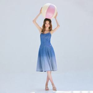 [에고이스트][BLUE LABEL] 그라데이션 데님 원피스 (ER2ODO02)