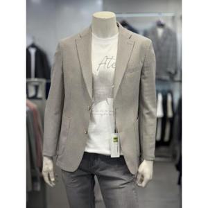 BASSO 세이브존01 썸머 잔체크 내츄럴 뱀부 린넨 혼방 자켓 BSZ2-JS51
