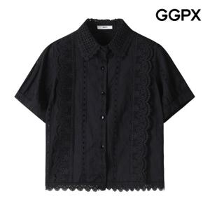 [GGPX] 카라넥 레이스 버튼 셔츠 (GP6SH014F)