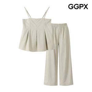 [GGPX] 플리츠 뷔스티에 앤 팬츠 투피스 (GP6ST005F)