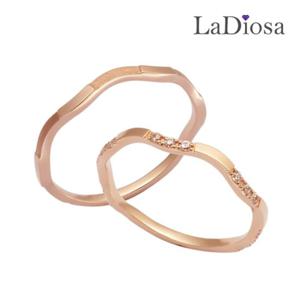 라디오사 18K 커플링 세트 LK18CG-2289RO 남녀한쌍