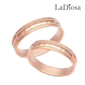 라디오사 18K 커플링 세트 LK18CG-2244RO 남녀한쌍