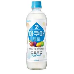 [롯데칠성음료] 롯데칠성 2%이프로 제로 아쿠아 500ml 12개