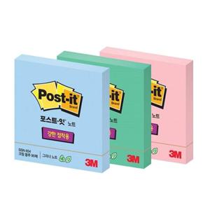 3M 포스트잇 76mmx76mm 강한점착용 그리너노트 654-RC