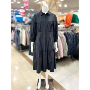 소고 세이브존01 카라넥 셔링 주름 롱 원피스 TJ1PA01