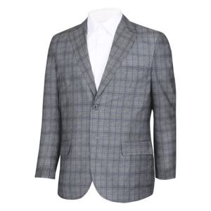 남성 가벼운 간절기 체크 콤비 자켓 NE-COS-7001-그레이