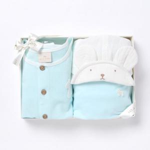 [에뜨와]제코매쉬3PCS&제코똘이모set 07Q352201[백일,돌선물,실내복,7부,가디건,모자]