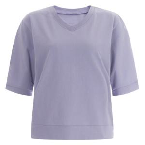 샵앤) 국산 여성 V넥 면 100 루즈핏 반팔 티 DAI-WSH-11954-퍼플