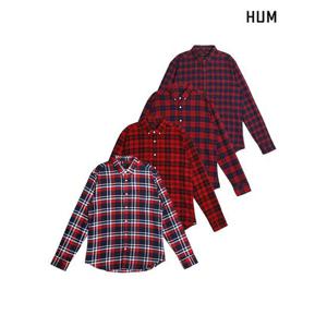 [HUM]유니) 멀티체크 셔츠(FHMFCSL705P)