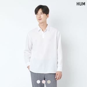[HUM]남) TR 반오픈 솔리드 셔츠(FHOECSL144M)