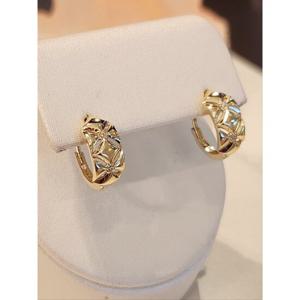 미니골드 14k 18k 클래식 패턴링귀걸이 EETM4568