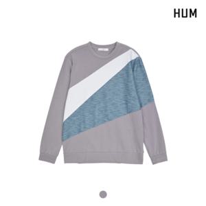 [HUM][HUM]남) CP분또 몸판 사선 배색 맨투맨(FHMSCTM125M)
