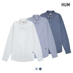 [HUM][HUM]남)면100 옥스포드 포인트 자수 셔츠(H175M201A)