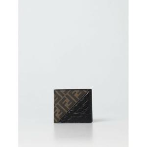 [FENDI] 남성 지갑 FF Diagonal 코팅 코튼 앤 레더 7M0169AMU8 F0VAV Tobacco /6