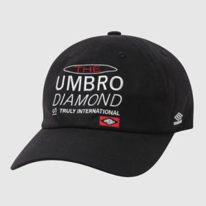 엄브로모자 LQC UP123CCP25-BLK 워딩 그래픽 반평챙캡 / BLK