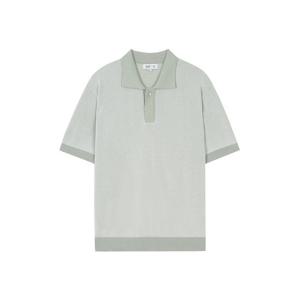 [지이크]배색 와플 카라 풀오버 민트 (PGUCD8050)