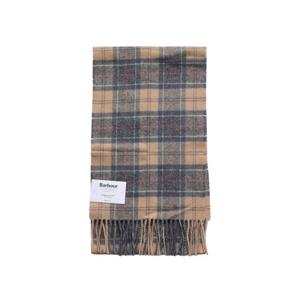 BARBOUR USC0001 TN31 타탄 체크 프린지 머플러