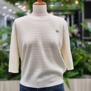 [레코브]레코브꽈배기5부소매니트 LC31E4KN505X