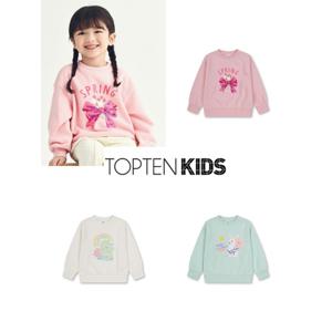 [탑텐키즈]MKF1TR2102 여아) 라이트 테리 더블시퀸 스웨트셔츠