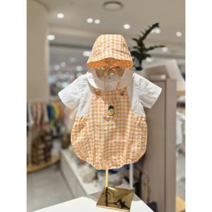 블루독베이비 10 25SS여름신상(OR)후르츠 체크 바디슈트B (4531360404)