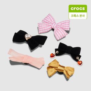 [크록스본사] 오버사이즈 믹스 리본 5팩 지비츠세트 10013256