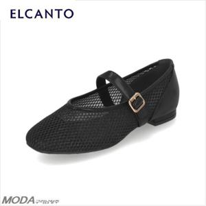 [엘칸토]경량 쿠션 시스루 플랫 여성 펌프스 1WO25XI