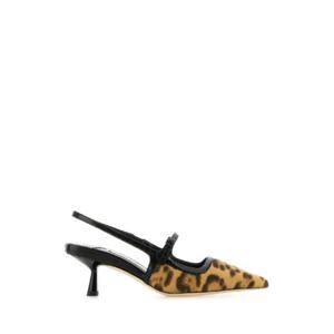 JIMMY CHOO 송아지 털 프린트 디디 펌프스 DIDI45BXR NATBLA