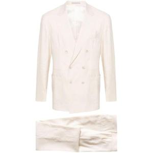 25 SS Brunello Cucinelli 리넨 혼방 더블 브레스티드 수트 MS462LDBHC9671 TP438180408