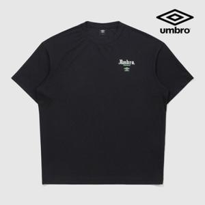 [엄브로] 쿨피케 레터 반팔 티셔츠 UQ321CRS73 BLK