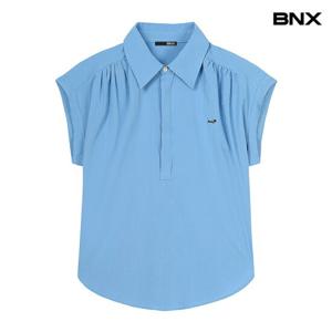[BNX]카라넥 자수 썸머 셔츠 (BX2BL027L0)