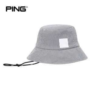 [핑](본사) [PING] 남성 사각 로고 패치 버킷햇 111D2CP511_BK