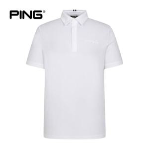 [핑](본사) [PING] 남성 엠보 로고 카라 반팔 티셔츠 111E2TO001