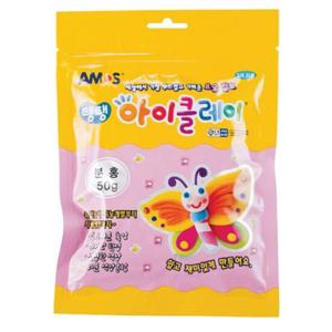 아모스 3000 탱탱아이클레이 50g 분홍 (1개)