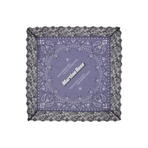 마틴로즈 스카프 SSENSE 익스클루시브 네이비 레이스 반다나 252892M150000