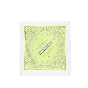마틴로즈 헤어액세서리 SSENSE 익스클루시브 그린   화이트 레이스 반다나 헤어밴드 252892F018001