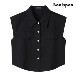 [보니스팍스] 카라 더블 포켓 캡소매 셔츠 (XP6SH020M0)