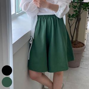 [아이우먼]빅사이즈와이드팬츠 P577L506 린넨밴딩5부통반바지 NE